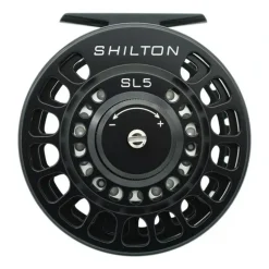 Shilton SL5 (7-8wt) Reel Black Left Hand - Your Premium Fishing Gear Store Rods Lines Baits Accessories* Fishing Line