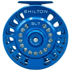 Shilton SL7 (11-12wt) Reel Blue Left Hand - Your Premium Fishing Gear Store Rods Lines Baits Accessories* Fishing Line