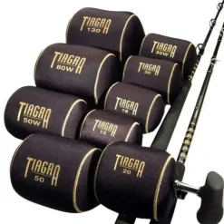 Shimano Tiagra Neoprene Reel Cover, Black - Your Premium Fishing Gear Store Rods Lines Baits Accessories* Fishing Line