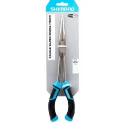 Shimano Brutas, 11", Needle Nose Pliers, Blk/Cyan Handles, High Carbon Steel - Your Premium Fishing Gear Store Rods Lines Baits Accessories* Shop All