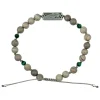 Sight Line Provisions Bead Bracelet Feather Grey & Malachite - Your Premium Fishing Gear Store Rods Lines Baits Accessories* Fishing Line