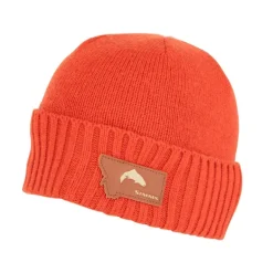 Simms Big Sky Wool Beanie Simms Orange - Your Premium Fishing Gear Store Rods Lines Baits Accessories* Shop All