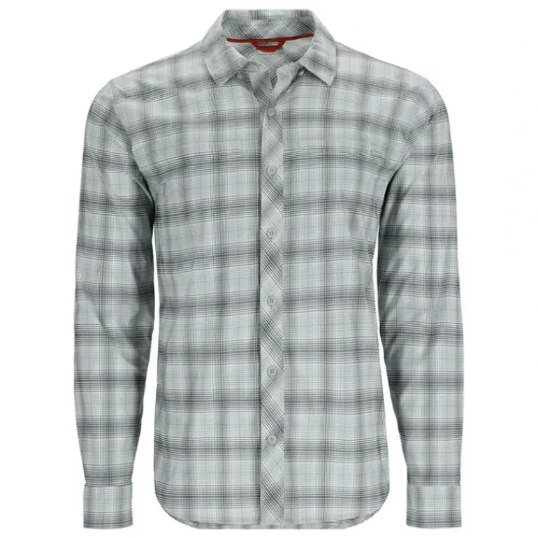 Simms Bugstopper Stone Cold LS Shirt Steel Blue/Storm Ombre Classic Plaid - Your Premium Fishing Gear Store Rods Lines Baits Accessories* Shop All