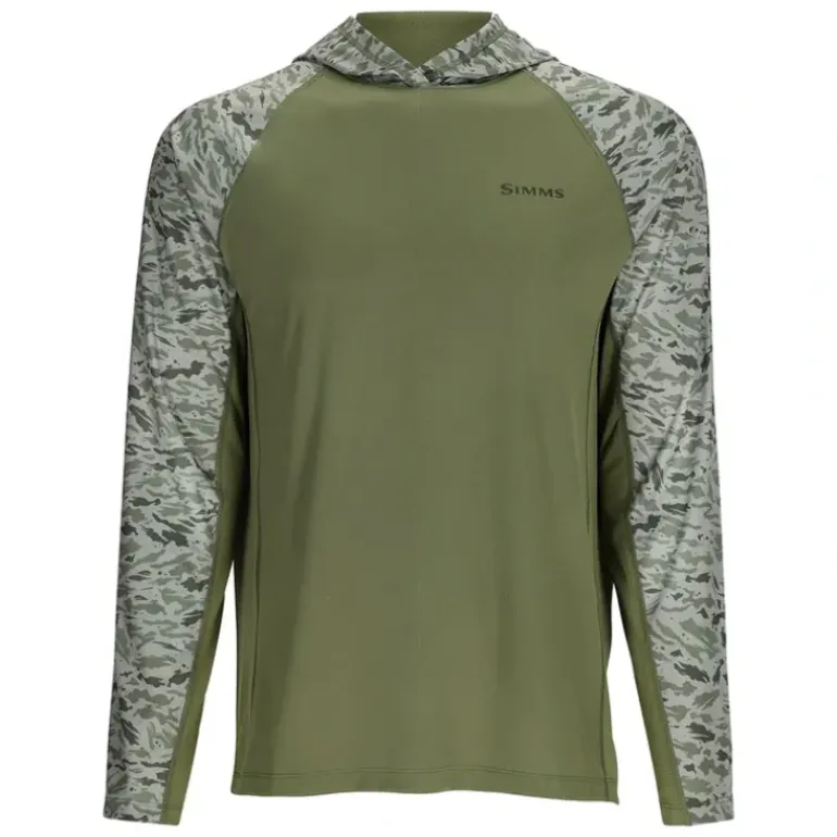 Simms Challenger Solar Hoody Dark Clover/Ghost Camo Clover - Your Premium Fishing Gear Store Rods Lines Baits Accessories* Shop All