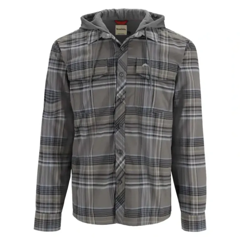 Simms Coldweather Hoody | Gunmetal Neo Plaid - Your Premium Fishing Gear Store Rods Lines Baits Accessories* Fishing Line