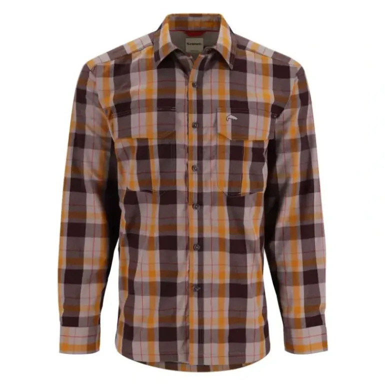 Simms Coldweather Shirt | Logan Dolomite Plaid - Your Premium Fishing Gear Store Rods Lines Baits Accessories* Fishing Line
