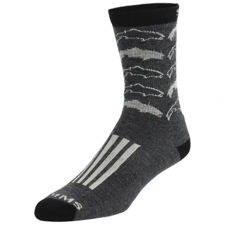 Simms Daily Sock Steel Grey - Your Premium Fishing Gear Store Rods Lines Baits Accessories* Shop All