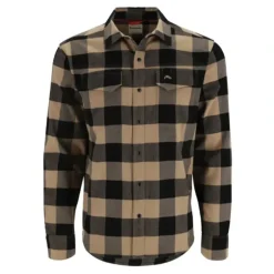 Simms Gallatin Flannel LS Shirt | Cork Buffalo Check - Your Premium Fishing Gear Store Rods Lines Baits Accessories* Fly Fishing