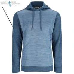 Simms Logo Challenger Hoody Midnight/Neptune - Your Premium Fishing Gear Store Rods Lines Baits Accessories* Shop All