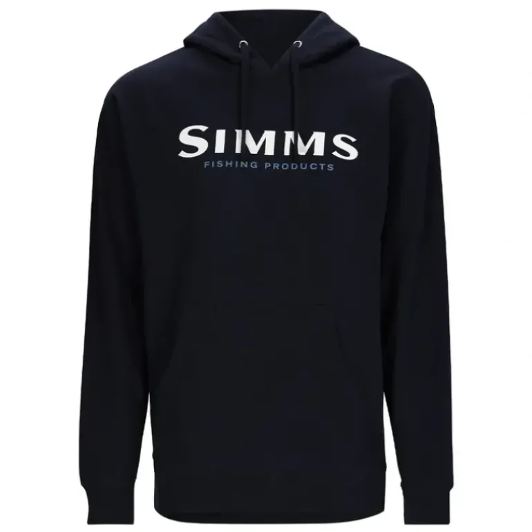 Simms Logo Hoody Midnight - Your Premium Fishing Gear Store Rods Lines Baits Accessories* Shop All