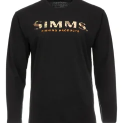 Simms Logo LS T-Shirt Sale - Your Premium Fishing Gear Store Rods Lines Baits Accessories* Shop All