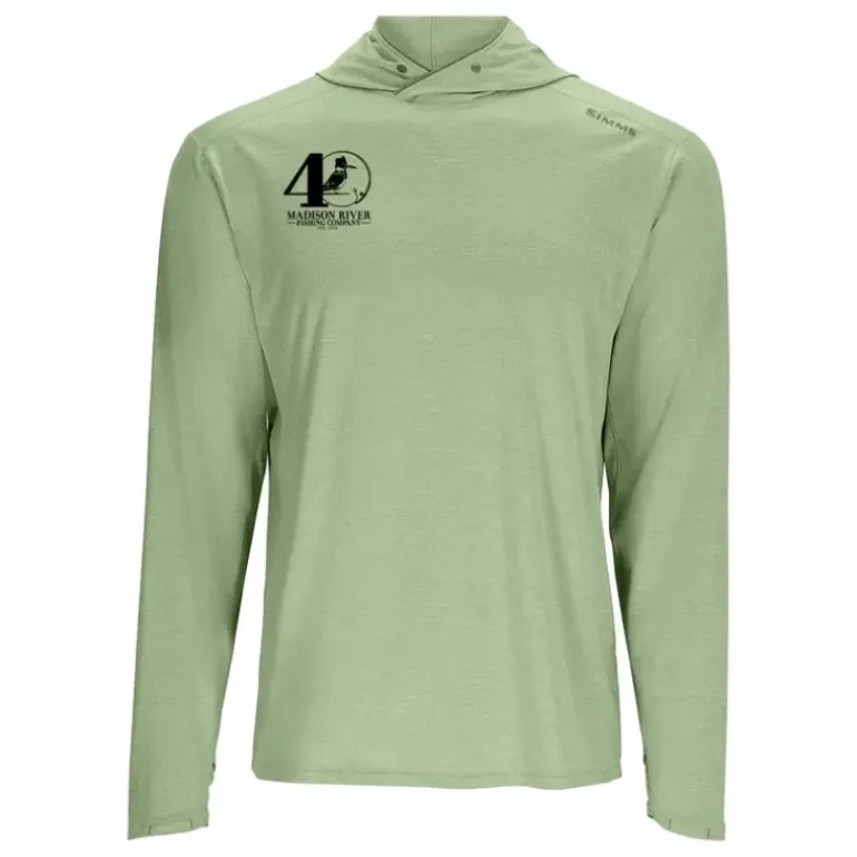 Simms Logo SolarFlex Hoody Field Heather - Your Premium Fishing Gear Store Rods Lines Baits Accessories* Shop All