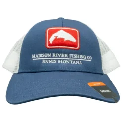 Simms Logo Trout Icon Trucker Americana - Your Premium Fishing Gear Store Rods Lines Baits Accessories* Shop All