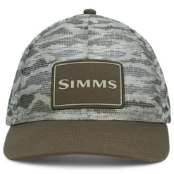 Simms Mesh All-Over Trucker Tiger Camo Sand/Smoke - Your Premium Fishing Gear Store Rods Lines Baits Accessories* Shop All