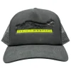 Simms MTS Logo Foam Trucker Black - Your Premium Fishing Gear Store Rods Lines Baits Accessories* Shop All