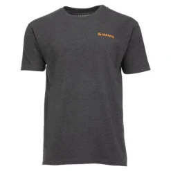 Simms Sasquatch T-Shirt Charcoal Heather - Your Premium Fishing Gear Store Rods Lines Baits Accessories* Shop All