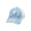 Simms Small Fit Tarpon Icon Trucker Blue Cloud Camo - Your Premium Fishing Gear Store Rods Lines Baits Accessories* Fishing Line