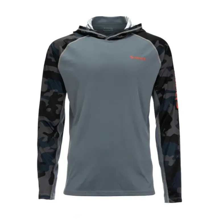 Simms SolarVent Hoody - Woodland Camo Storm - Your Premium Fishing Gear Store Rods Lines Baits Accessories* Shop All