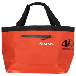 Simms 40th Logo Dry Creek Simple Tote - 50L Simms Orange - Your Premium Fishing Gear Store Rods Lines Baits Accessories* Shop All