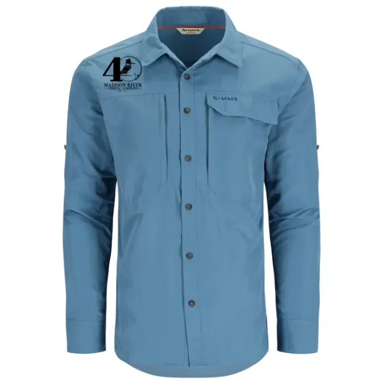 Simms 40th Logo Guide Shirt Neptune - Your Premium Fishing Gear Store Rods Lines Baits Accessories* Fishing Line