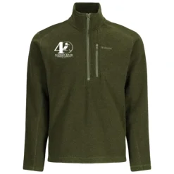 Simms 40th Logo Rivershed-Half Zip Riffle Heather - Your Premium Fishing Gear Store Rods Lines Baits Accessories* Shop All