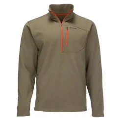 Simms Thermal 1/4 Zip Top - Dark Stone - Your Premium Fishing Gear Store Rods Lines Baits Accessories* Shop All