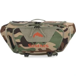 Simms Tributary Hip Pack Woodland Camo - Your Premium Fishing Gear Store Rods Lines Baits Accessories* Fishing Line