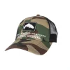 Simms Trout Icon Trucker CX Woodland Camo - Your Premium Fishing Gear Store Rods Lines Baits Accessories* Shop All