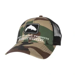 Simms Trout Icon Trucker CX Woodland Camo - Your Premium Fishing Gear Store Rods Lines Baits Accessories* Shop All