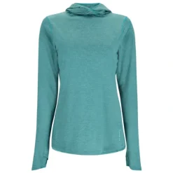 Simms Womens BugStopper SolarFlex Hoody Bluegrass Heather - Your Premium Fishing Gear Store Rods Lines Baits Accessories* Shop All