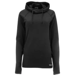 Simms Women's Heavyweight Baselayer Hoody Black - Your Premium Fishing Gear Store Rods Lines Baits Accessories* Shop All