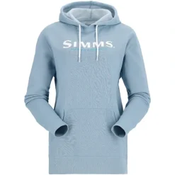 Simms Womens Logo Hoody Cornflower Heather - Your Premium Fishing Gear Store Rods Lines Baits Accessories* Shop All