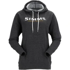 Simms Womens Logo Hoody Charcoal Heather - Your Premium Fishing Gear Store Rods Lines Baits Accessories* Shop All