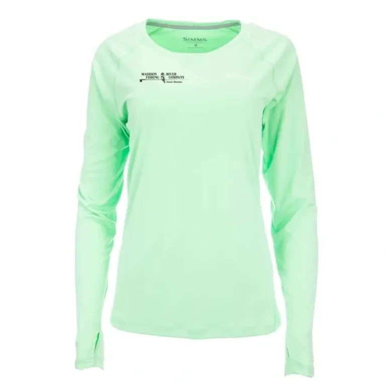 Simms Womens Logo Solarflex LS Crewneck - Your Premium Fishing Gear Store Rods Lines Baits Accessories* Shop All