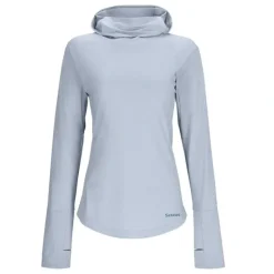 Simms Women's SolarFlex Cooling Hoody Steel Blue - Your Premium Fishing Gear Store Rods Lines Baits Accessories* Shop All