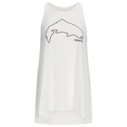 Simms Women's Trout Outline Tank White - Your Premium Fishing Gear Store Rods Lines Baits Accessories* Fishing Line