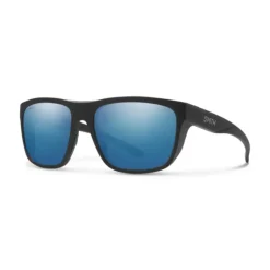 Smith Barra Sunglasses Matte Black ChromaPop Glass Polarized Blue Mirror - Your Premium Fishing Gear Store Rods Lines Baits Accessories* Shop All
