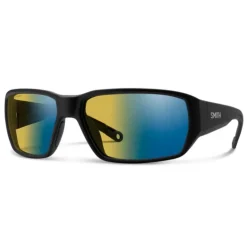 Smith Hookset Sunglasses Matte Black ChromaPop Glass Polarchromic Yellow Blue Mirror - Your Premium Fishing Gear Store Rods Lines Baits Accessories* Shop All