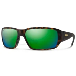 Smith Hookset Sunglasses Matte Tortoise ChromaPop Glass Polarized Green Mirror - Your Premium Fishing Gear Store Rods Lines Baits Accessories* Shop All
