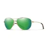 Smith Langley Sunglasses Gold ChromaPop Polarized Green Mirror - Your Premium Fishing Gear Store Rods Lines Baits Accessories* Shop All
