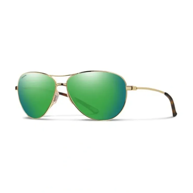 Smith Langley Sunglasses Gold ChromaPop Polarized Green Mirror - Your Premium Fishing Gear Store Rods Lines Baits Accessories* Shop All