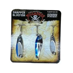 Snapper Bluefish Lure Kit - (3 Piece) - Chrome/Blue - Your Premium Fishing Gear Store Rods Lines Baits Accessories* Bait