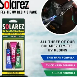 Solarez Fly Tie UV Resin 3 Pack-5g - Your Premium Fishing Gear Store Rods Lines Baits Accessories* Fly Fishing