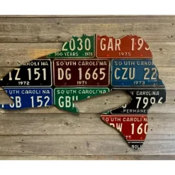 South Carolina Vintage Largemouth Bass License Plate Art - Your Premium Fishing Gear Store Rods Lines Baits Accessories* Shop All