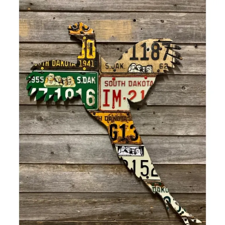 South Dakota Pheasant License Plate Art - Your Premium Fishing Gear Store Rods Lines Baits Accessories* Shop All