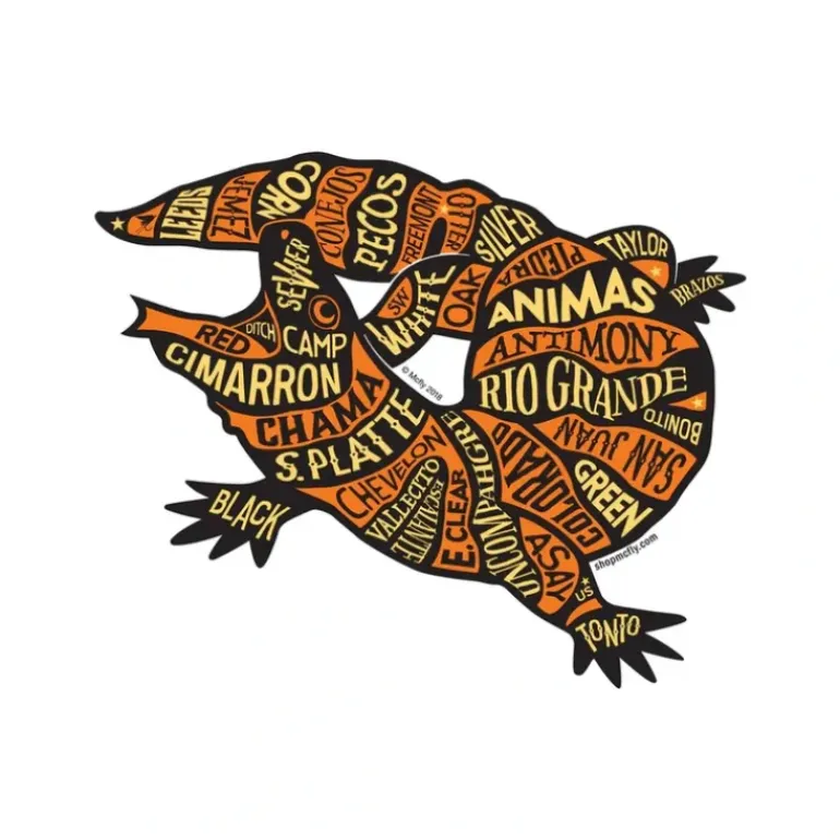 Southwestern US Rivers Sticker - Your Premium Fishing Gear Store Rods Lines Baits Accessories* Fly Fishing