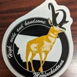Statriot Designs High Wide & Handsome Pronghorn Sticker - Your Premium Fishing Gear Store Rods Lines Baits Accessories* Shop All