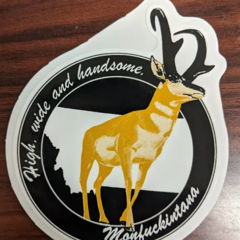 Statriot Designs High Wide & Handsome Pronghorn Sticker - Your Premium Fishing Gear Store Rods Lines Baits Accessories* Shop All
