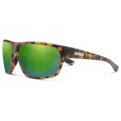 Suncloud Boone Sunglasses Matte Tortoise Polar Green Mirror - Your Premium Fishing Gear Store Rods Lines Baits Accessories* Shop All