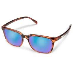 Suncloud Boundary Sunglasses Matte Tortoise Polarized Blue Mirror - Your Premium Fishing Gear Store Rods Lines Baits Accessories* Shop All